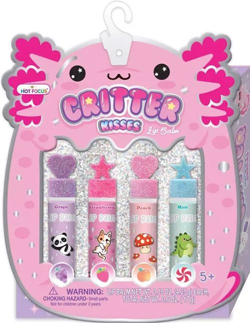 SET DE LAPIZ LABIAL LABIOS BRILLANTES CRITTER HOT FOCUS