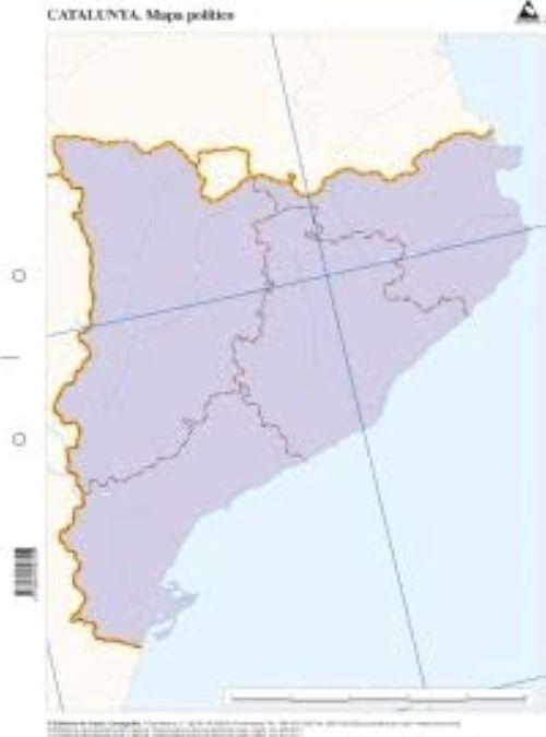 Paq/50 mapas catalunya politico mudos