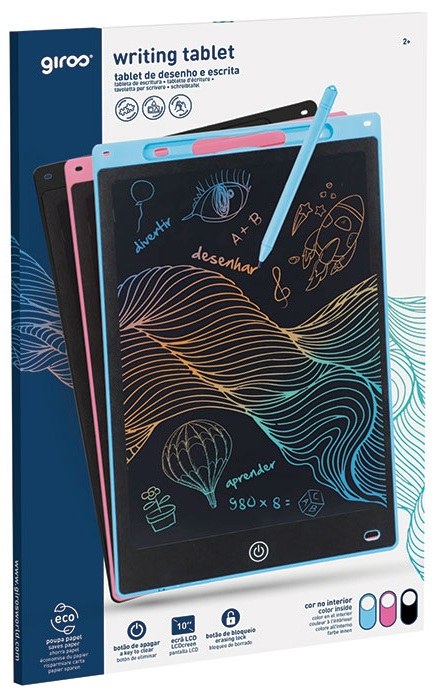 TABLET 10' DIBUJO Y ESCRITURA COLORIDA CON BOLIGRAFO GIROS