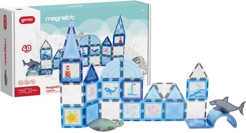 JUEGO MAGNETICO EL OCEANO 40 PIEZAS Y 6 MARCADORES GIROS