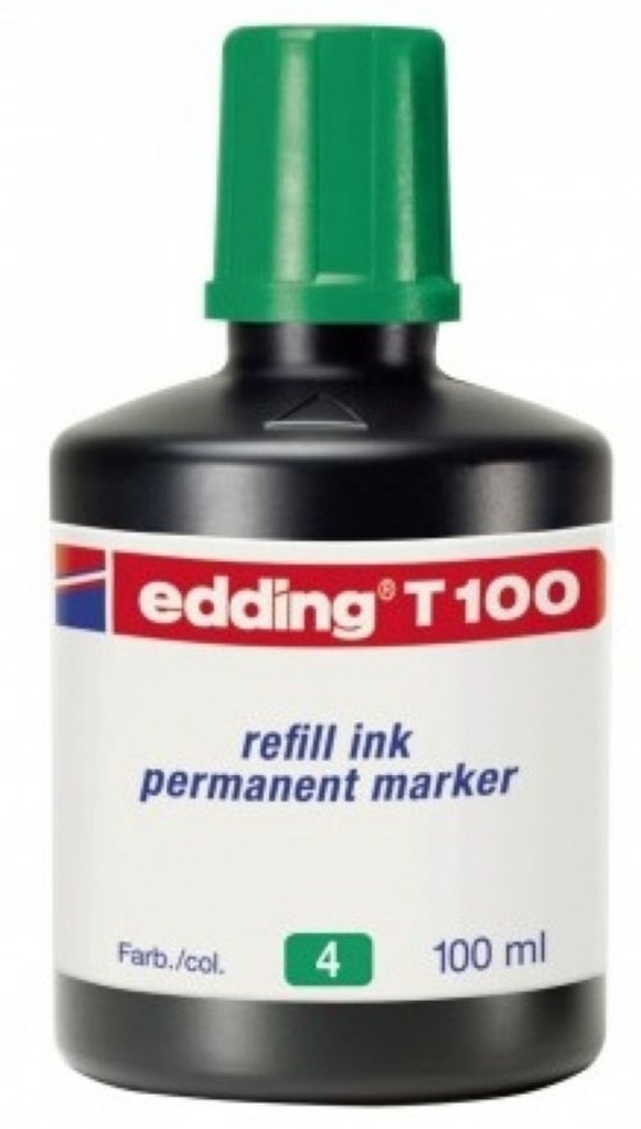 [001686 004] Bote de tinta rotulador edding t-100 100ml verde
