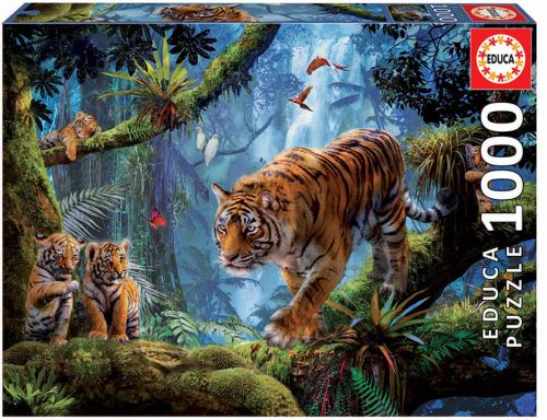 TIGRES EN EL ARBOL PUZZLE 1000 PIEZAS