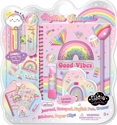 DIARIO CON ACCESORIOS RAINBOW HOT FOCUS