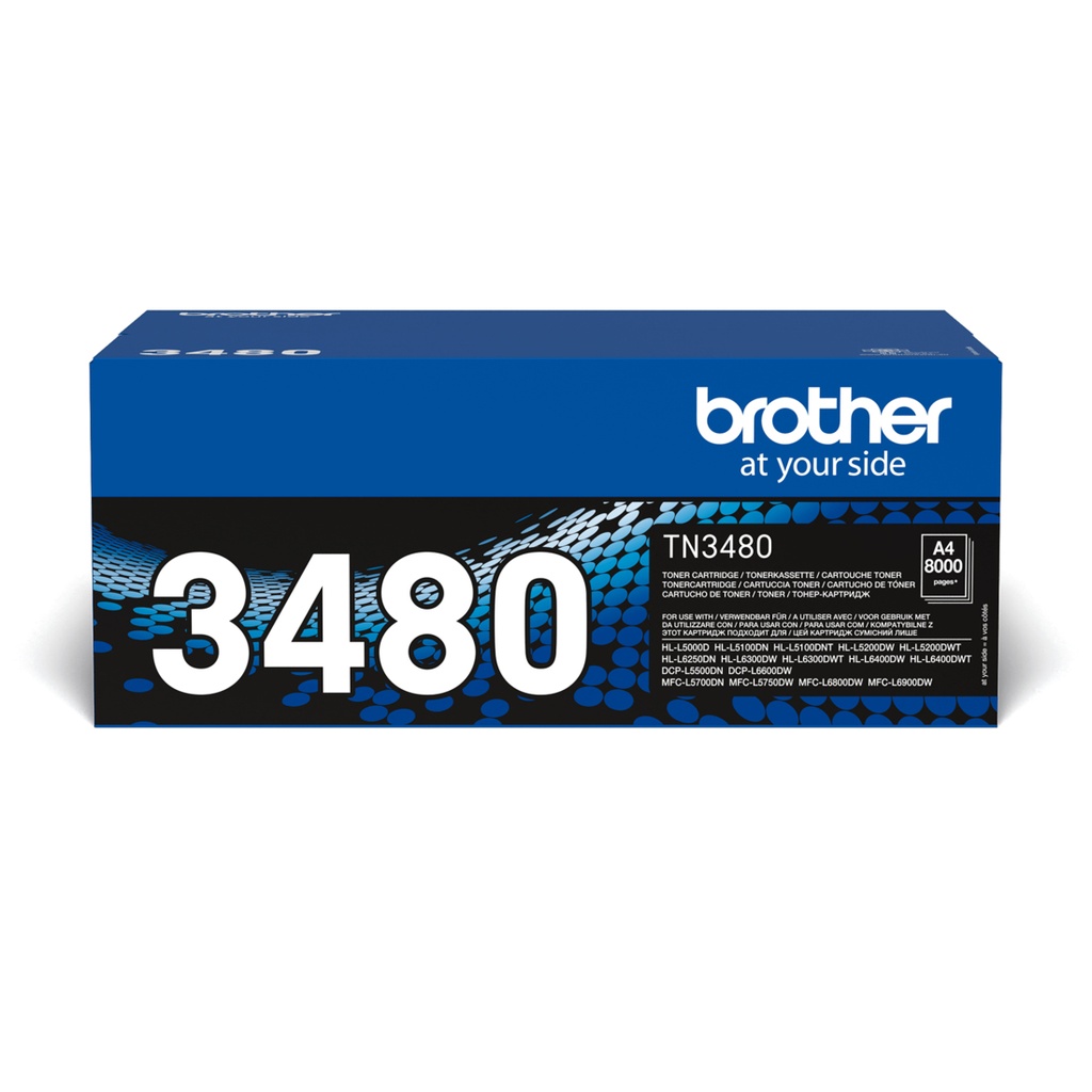 TN-3480 cartucho de tóner 1 pieza(s) Original Negro
