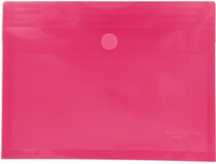 PAQ/5 CARPETA SOBRE Fº FUCSIA CON FUELLE VELCRO PP MULTILIN