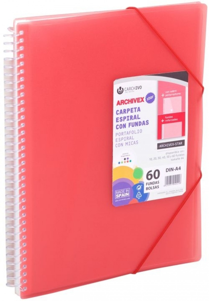 TARIF.CARCH.PP ARCHIVEX A4 30 F. ROJO