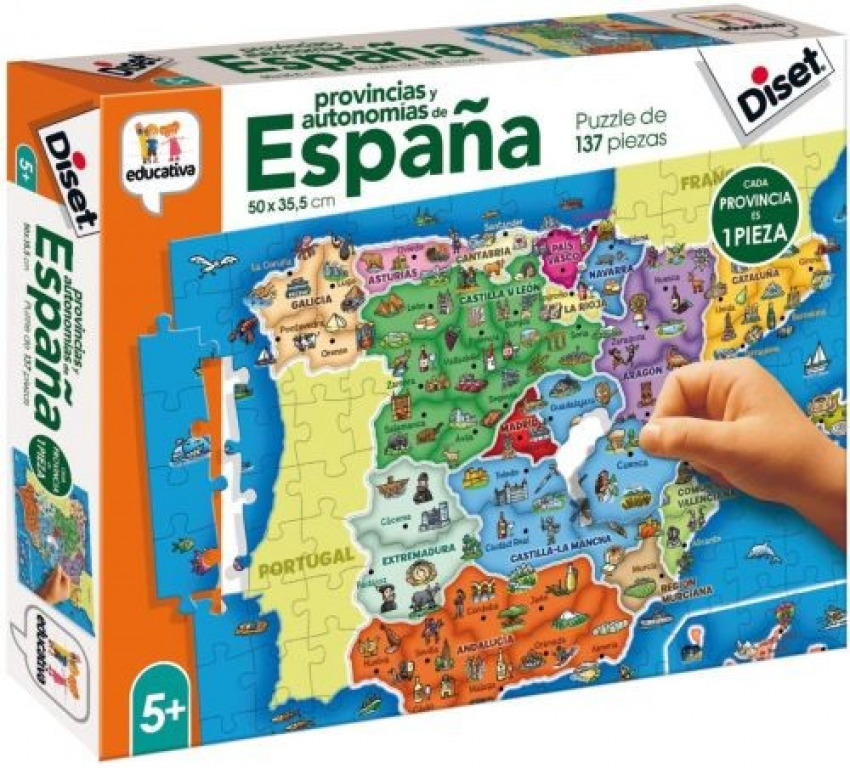[68942] PROVINCIAS Y AUTONOMIAS DE ESPAÑA PUZZLE 137 PIEZAS