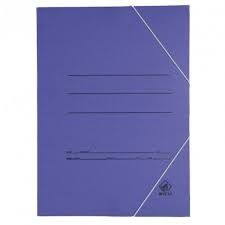[1089] PAQ/20 CARPETA CARTON Fº GOMAS Y BOLSA AZUL