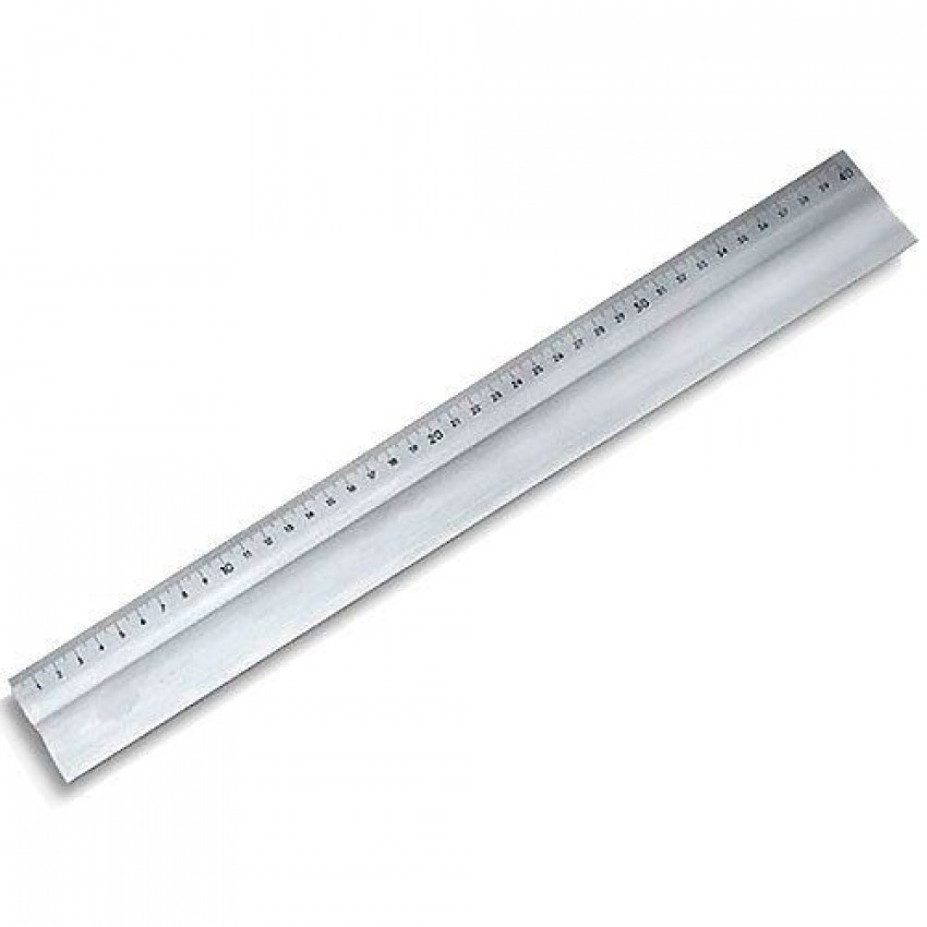 REGLA 40CM ALUMINIO CON BANDA ANTIDESLIZANTE
