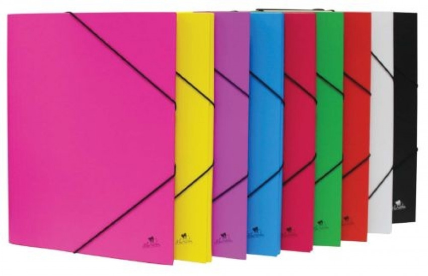 [4786NE] Carpeta carton forrado fº 500g color negro