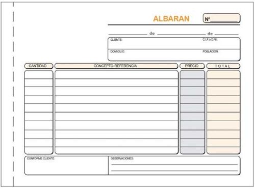 TALONARIO ALBARANES 4º APDO DUPLIC.LOAN
