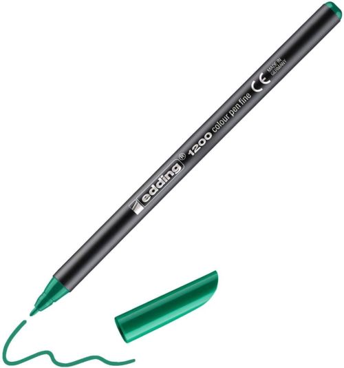 c/10 Rotulador Edding 1200 verde 04 punta de fibra