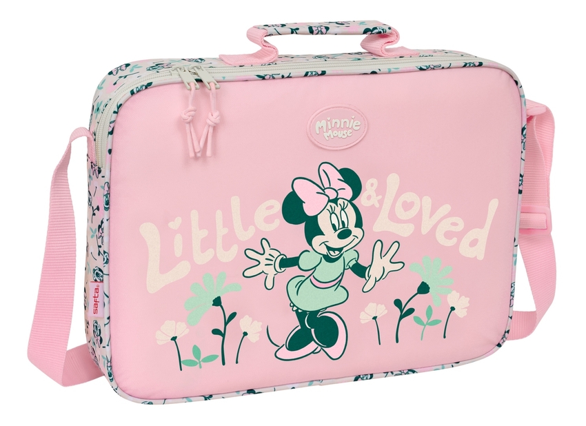 CARTERA EXTRAESCOLARES MINNIE MOUSE MINTY 38x28x6cm