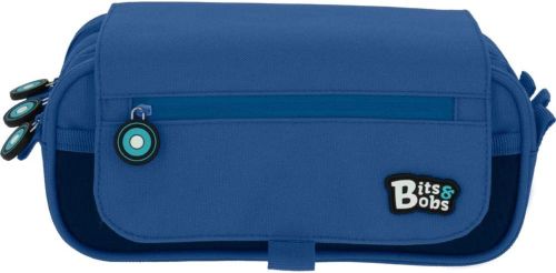 PORTATODO TRIPLE SOLAPA BITS &amp;BOBS AZUL 23X10X10 CM