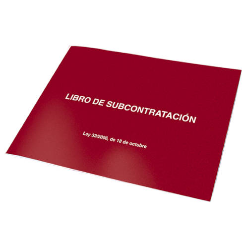 [10011] LIBRO SUBCONTRATACION A4 APAISADO 10H AUTOCOP. CASTELLANO