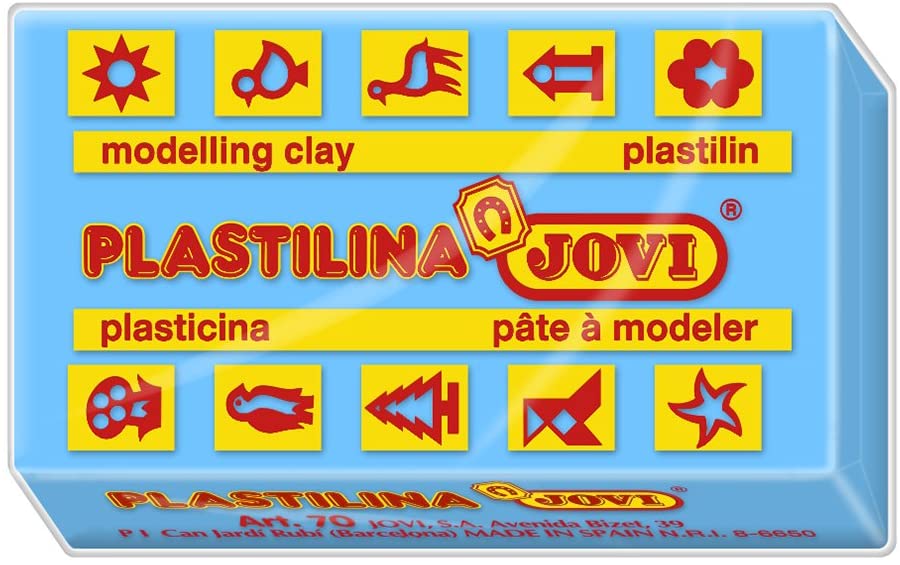 C/15 tacos plastilina mediana azul claro jovi