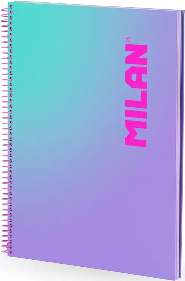 [57142E90SNPR] Cuaderno espiral a4 90h 95g. 1 horizontal microperforado serie sunset lila