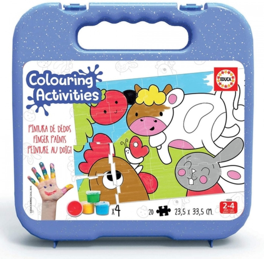 JUEGO 20 ANIMALES DE LA GRANJA COLOURING ACTIVITIES