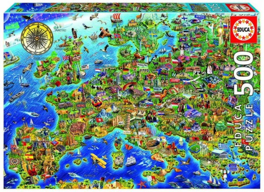 MAPA DE EUROPA PUZZLE 500 PIEZAS