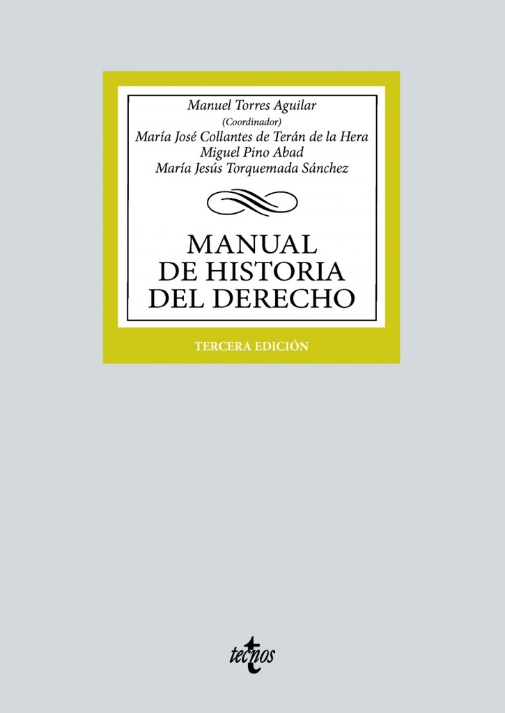 Manual de historia del derecho