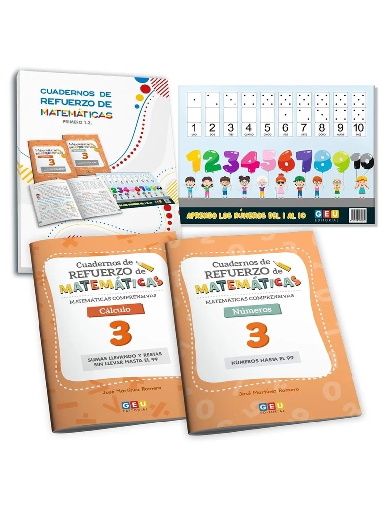 PACK 1.3 CUADERNOS REFUERZO MATEMATICAS