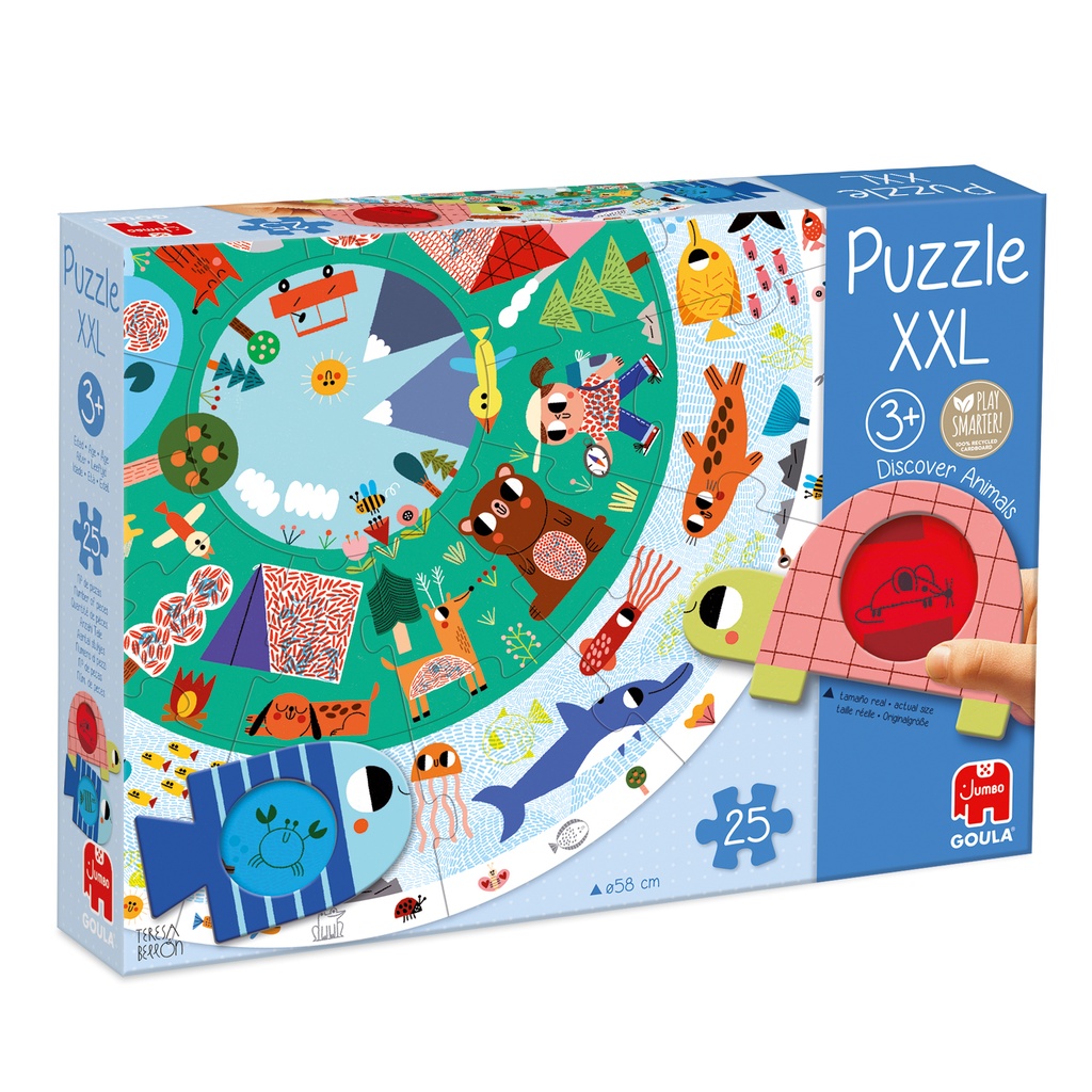 Puzzle xxl descubre animales ( 25 piezas)