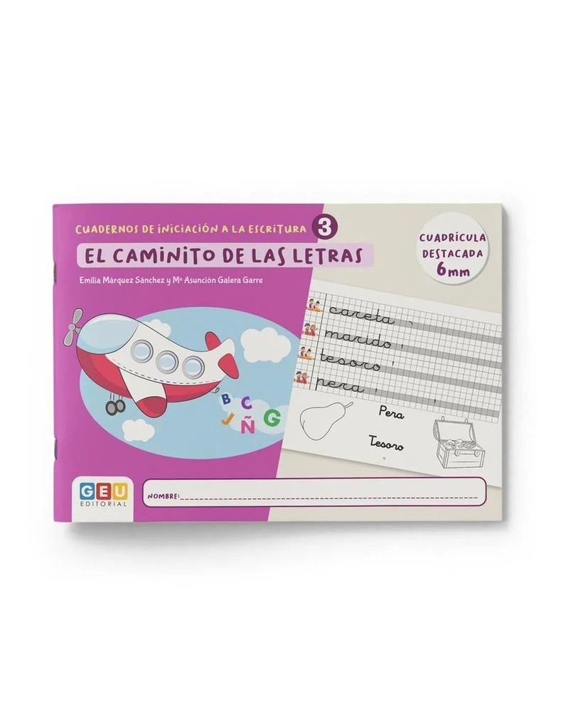3.Caminito letras.Cuadricula destacada 6mm