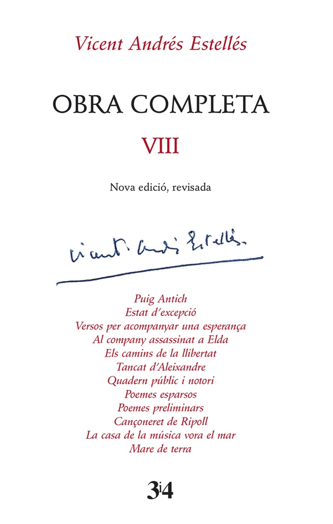 Obra completa revisada, volum 8