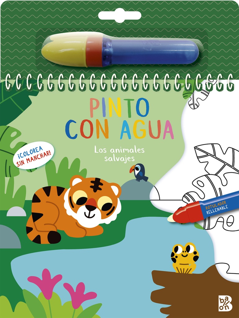 PINTO CON AGUA-LOS ANIMALES SALVAJES