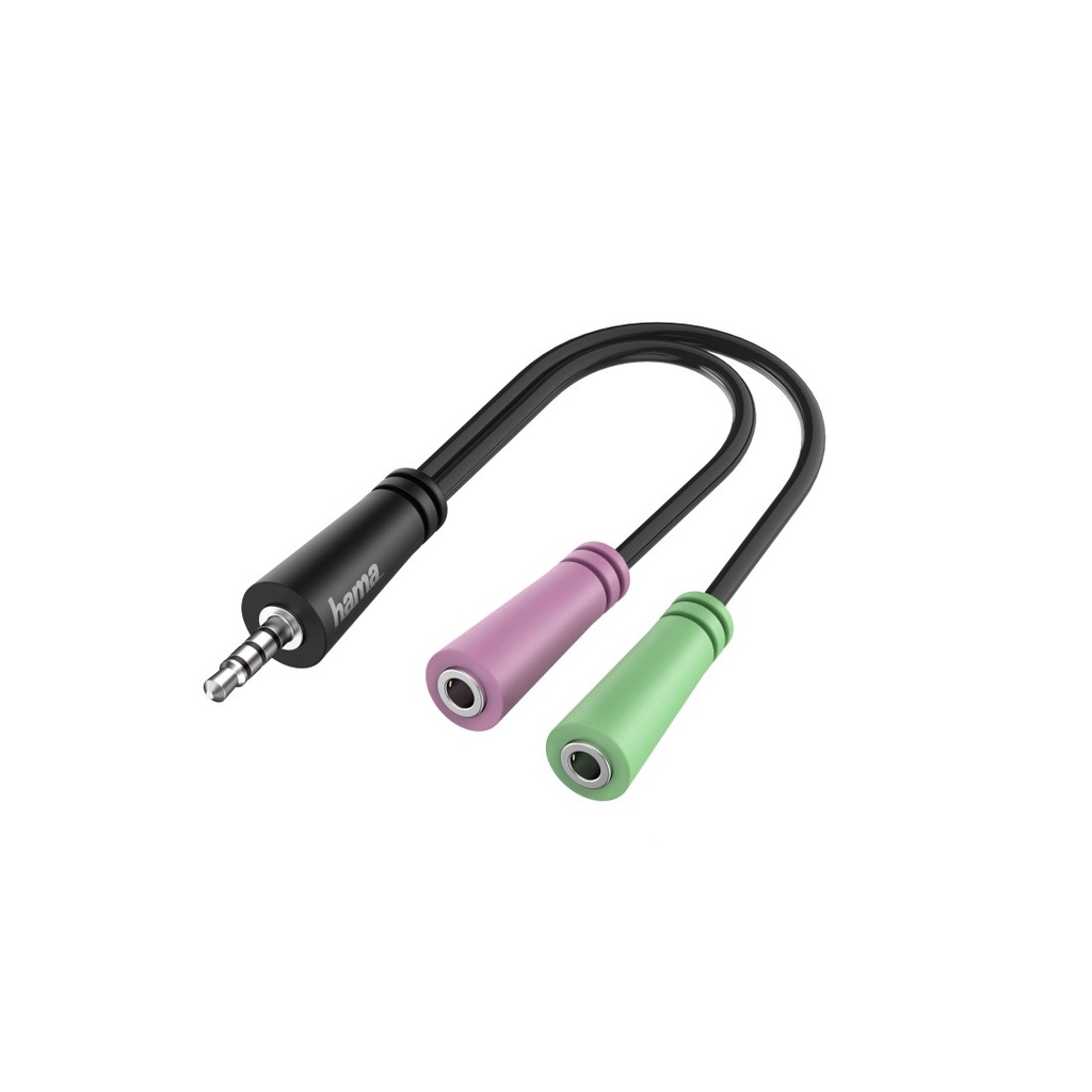 [00200352] 00200352 cable de audio 0,15 m 3,5mm 2 x 3.5mm Negro