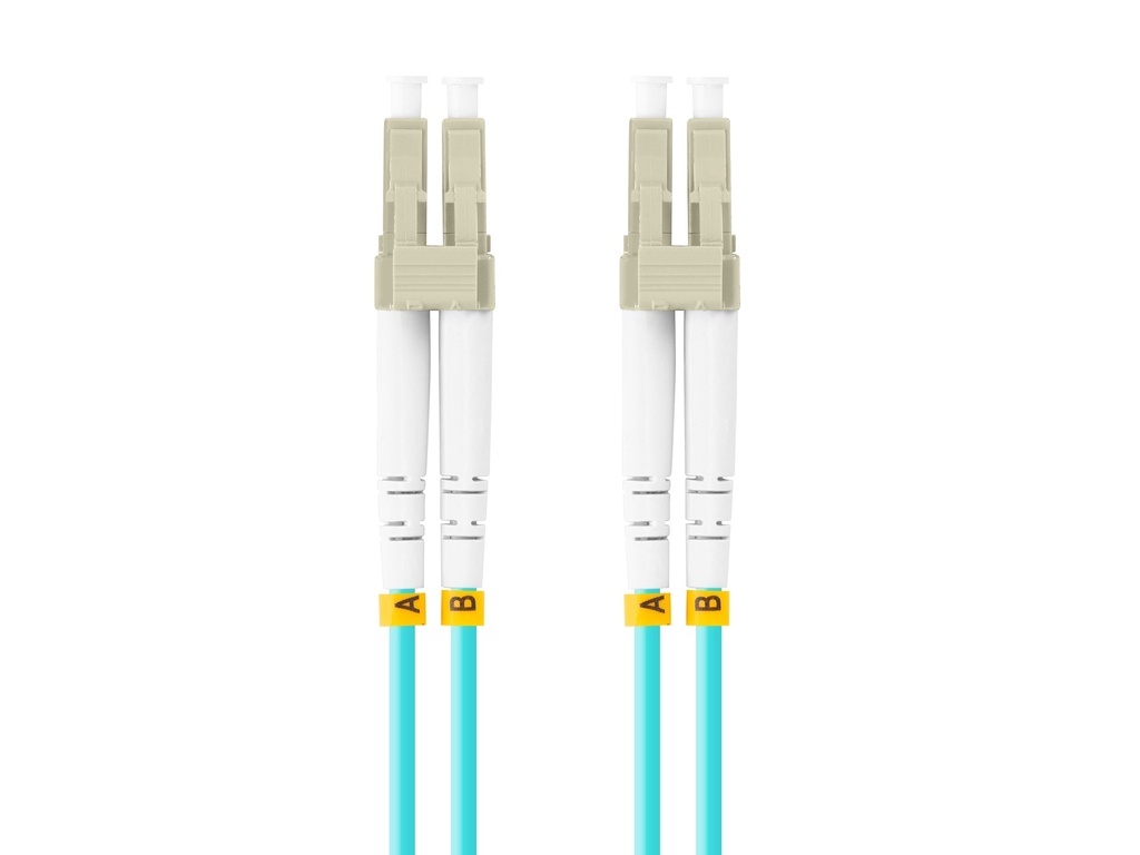 [FO-LULU-MD31-0010-TQ] FO-LULU-MD31-0010-TQ cable de fibra optica 1 m LC OM3 Color aguamarina
