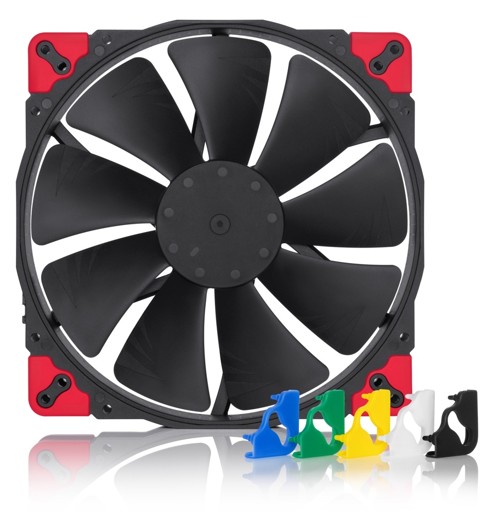 NF-A20 PWM CH.BK.S sistema de refrigeración para ordenador Carcasa del ordenador Ventilador 20 cm Negro