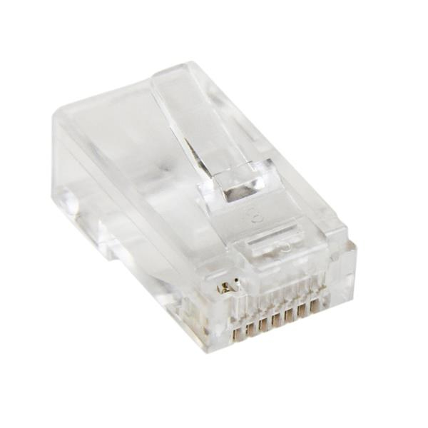 [CRJ4550PK] Paquete de 50 Unidades de Conectores RJ45 Cat5e Modulares Multifilares Stranded Trenzados