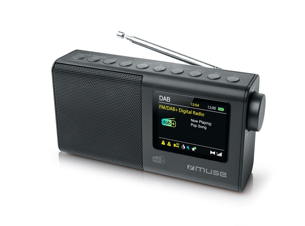 M-117 DB radio Portátil Digital Negro