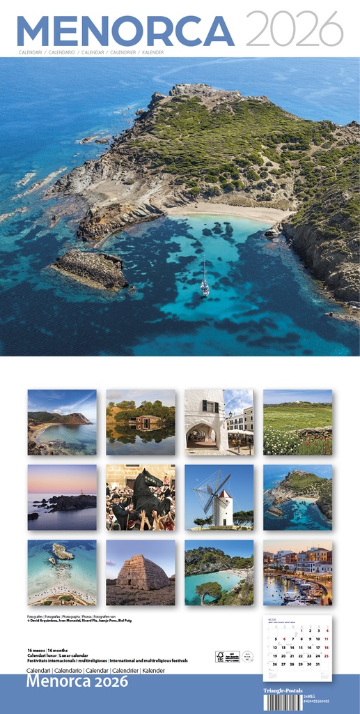 Cal. 2026 Pared (30x30 cm) Menorca