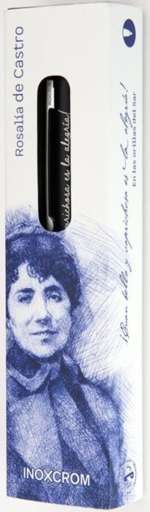 BOLIGRAFO INOXCROM BOOKS ROSALIA DE CASTRO. AZ