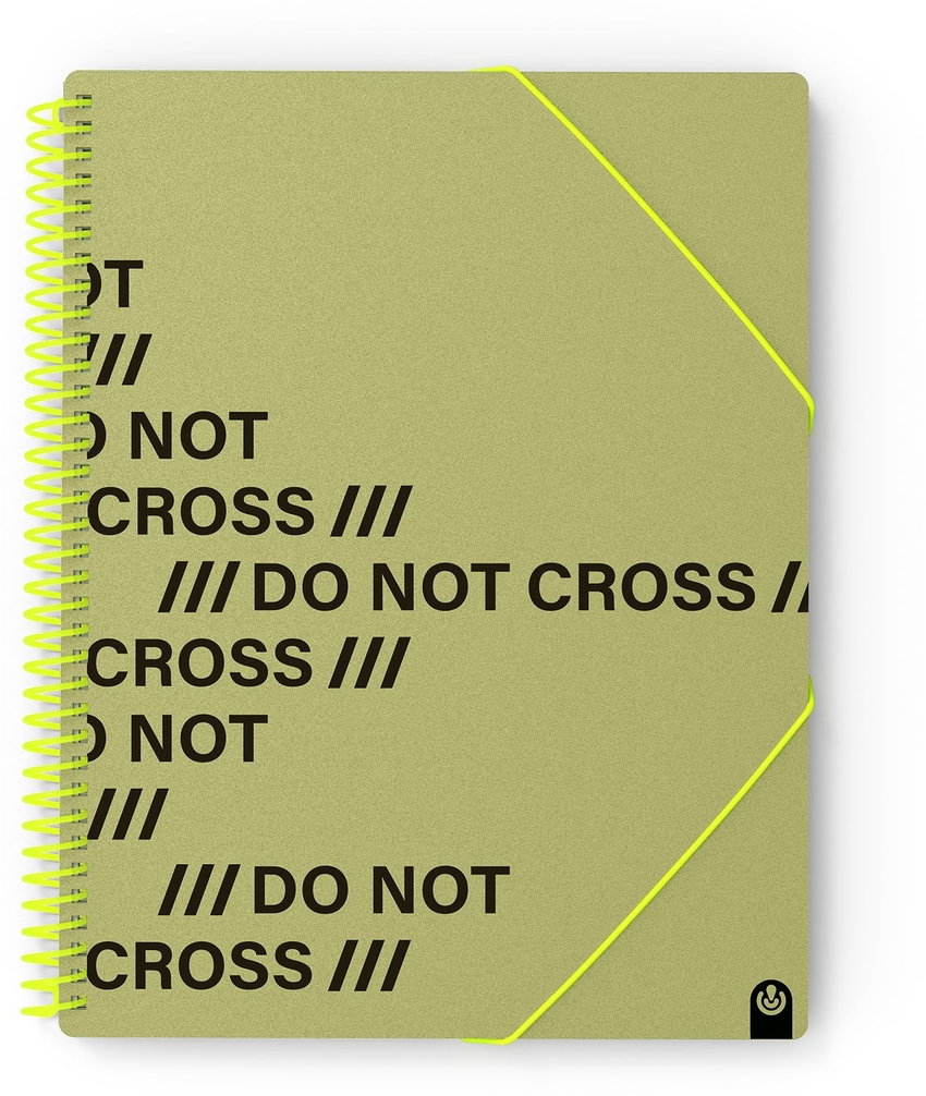 CARPETA Fº PP NOT CROSS 20 FUNDAS GREEN ARMY