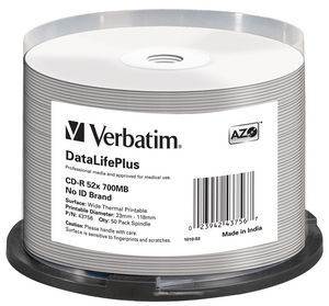 [43756] CD-R 52x DataLifePlus 700 MB 50 pieza(s)
