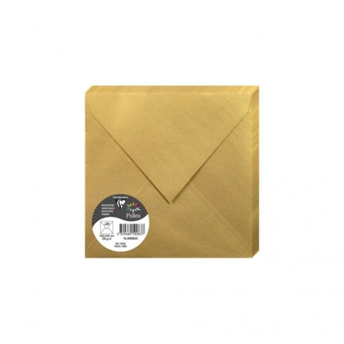 [50083C] SOBRE CLAIREFONTAINE 165x165 ORO P/20