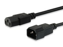 112100 cable de transmisión Negro 1,8 m C14 acoplador C13 acoplador