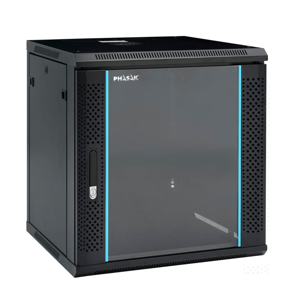 PHO 2112 armario rack 12U Bastidor de pared Negro