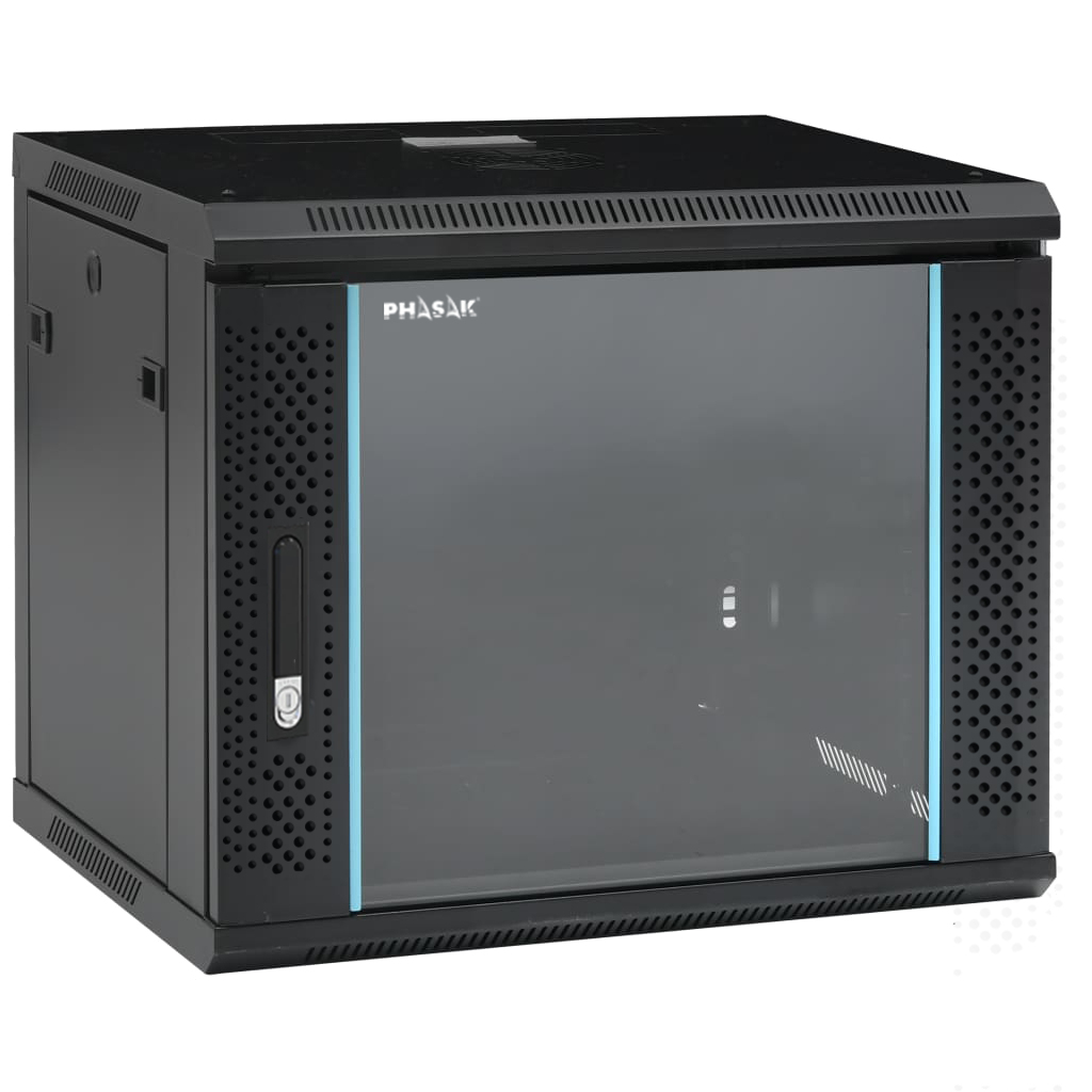 PHO 2109 armario rack 9U Bastidor de pared Negro