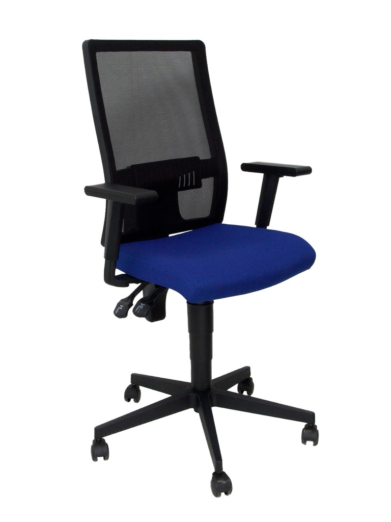 [276DSBALI229] Silla Povedilla respaldo malla negro asiento bali azul