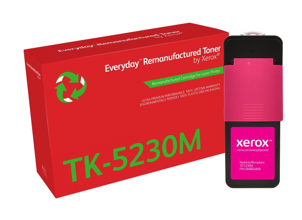 Remanufacturado Everyday Tóner Everyday Magenta remanufacturado de Xerox es compatible con Kyocera TK-5230M, Capacidad estándar