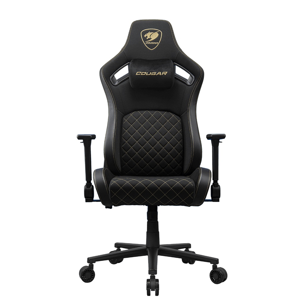 CGR-DFF-GLB Silla para videojuegos de PC Asiento acolchado tapizado Negro, Oro