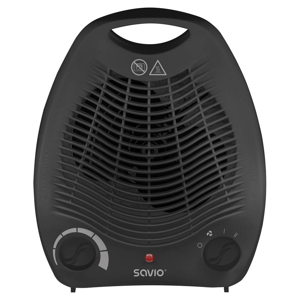 AD-02 B calefactor eléctrico Negro Ventilador eléctrico