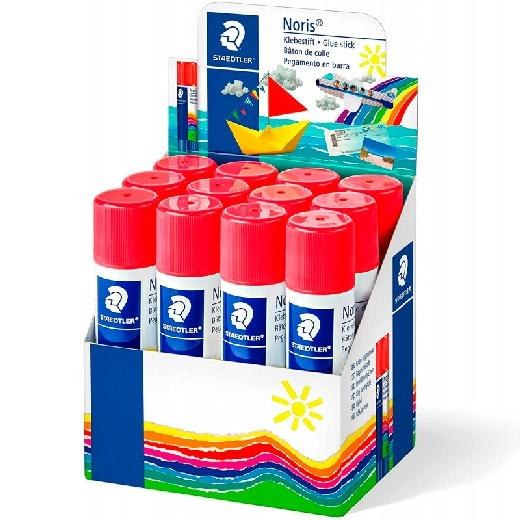 [960 20 NCA] STAEDTLER PEGAMENTO EN BARRA NORIS 20GR EXPOSITOR DE 12