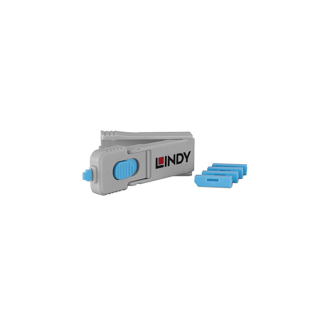 [40324] 40324 bloqueador de puerto Bloqueador de puerto + clave DisplayPort Azul Acrilonitrilo butadieno estireno (ABS) 5 pieza(s)
