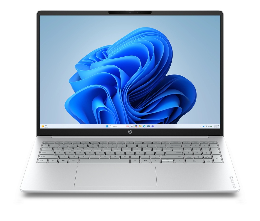 OmniBook 3 16-bu0078ns Intel Core 3 100U Portátil 40,6 cm (16") 2K 8 GB DDR5-SDRAM 512 GB SSD Wi-Fi 6 (802.11ax) Windows 11 Home Gris, Plata
