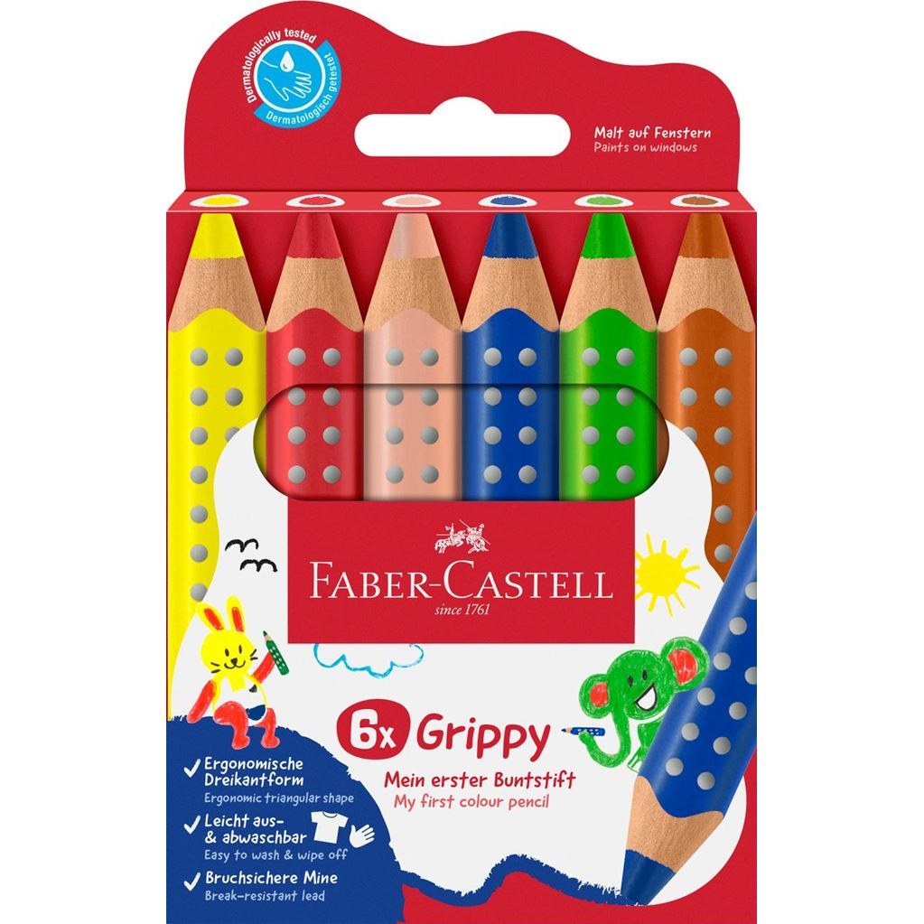 [110630] 110630 lápiz de color Azul, Verde, Naranja, Rosa, Rojo, Amarillo 6 pieza(s)